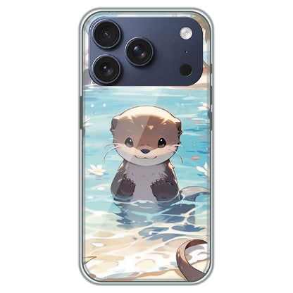 Ocean Otter Buddy - Printed Silicone Case for Apple iPhone 17 Pro