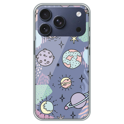 Pastel Planet Vector - Printed Silicone Case for Apple iPhone 17 Pro