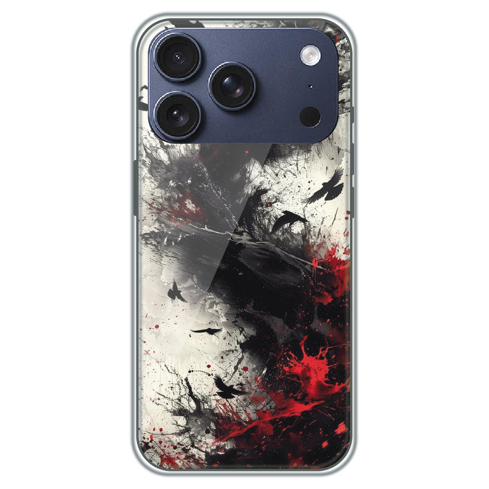 Scarlet Shadows - Printed Silicone Case for Apple iPhone 17 Pro