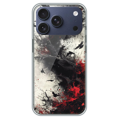 Scarlet Shadows - Printed Silicone Case for Apple iPhone 17 Pro