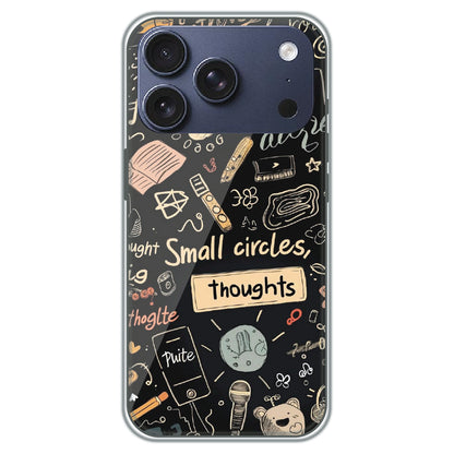 Small Circles, Big Thoughts - Printed Silicone Case for Apple iPhone 17 Pro