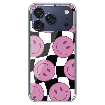 Smiley Checkerboard - Printed Silicone Case for Apple iPhone 17 Pro