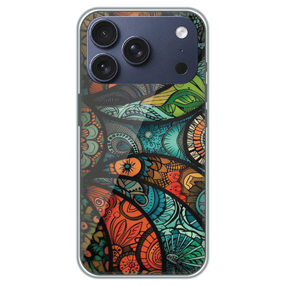 Stained Glass Paisley - Printed Silicone Case for Apple iPhone 17 Pro
