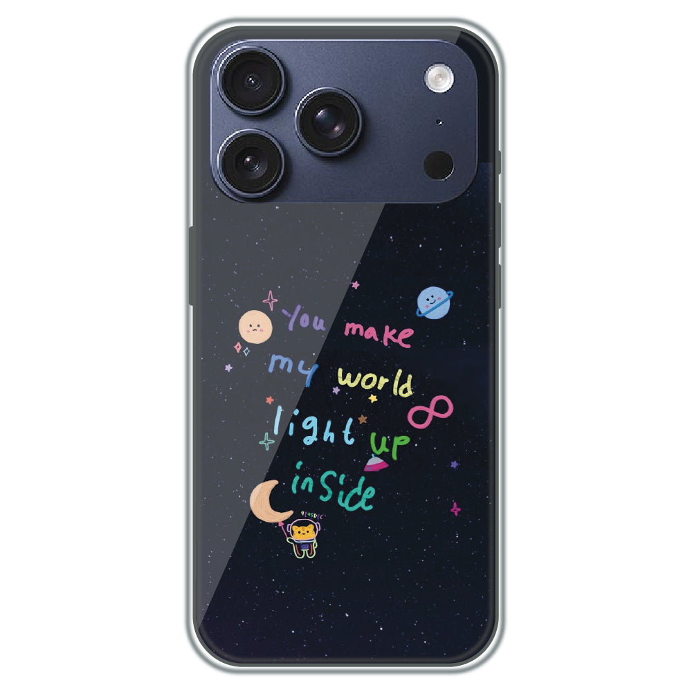 Starlight Love Note - Printed Silicone Case for Apple iPhone 17 Pro