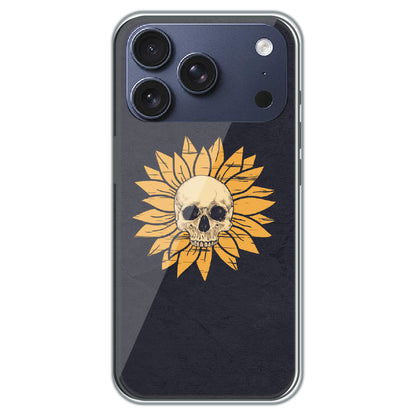 Sunflower Skull - Printed Silicone Case for Apple iPhone 17 Pro