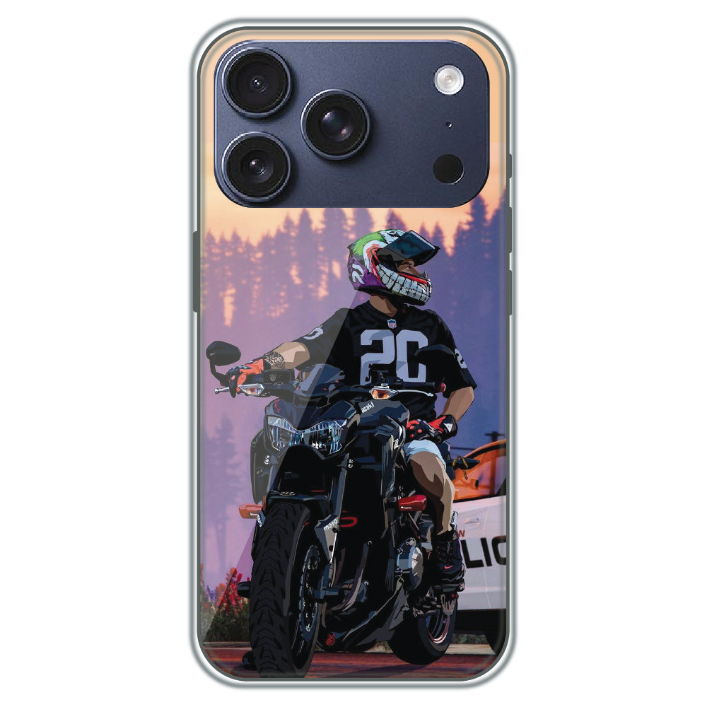 Sunset Rider - Printed Silicone Case for Apple iPhone 17 Pro