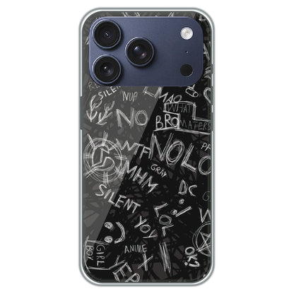 Urban Scribble Notes - Printed Silicone Case for Apple iPhone 17 Pro