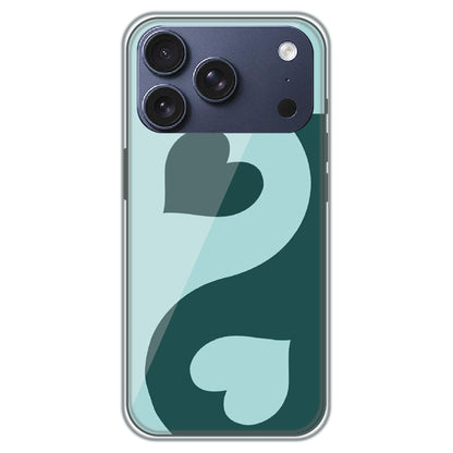 Yin Yang Hearts - Printed Silicone Case for Apple iPhone 17 Pro