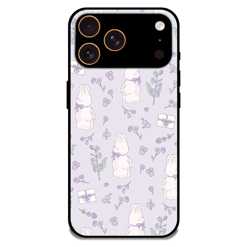 Lavender Bunny Gifts - Glossy Metal Silicone Case For Apple iPhone 17 Pro