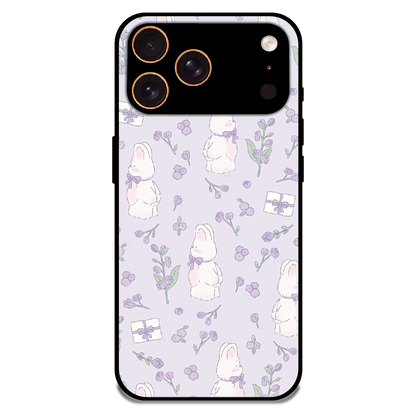 Lavender Bunny Gifts - Glossy Metal Silicone Case For Apple iPhone 17 Pro