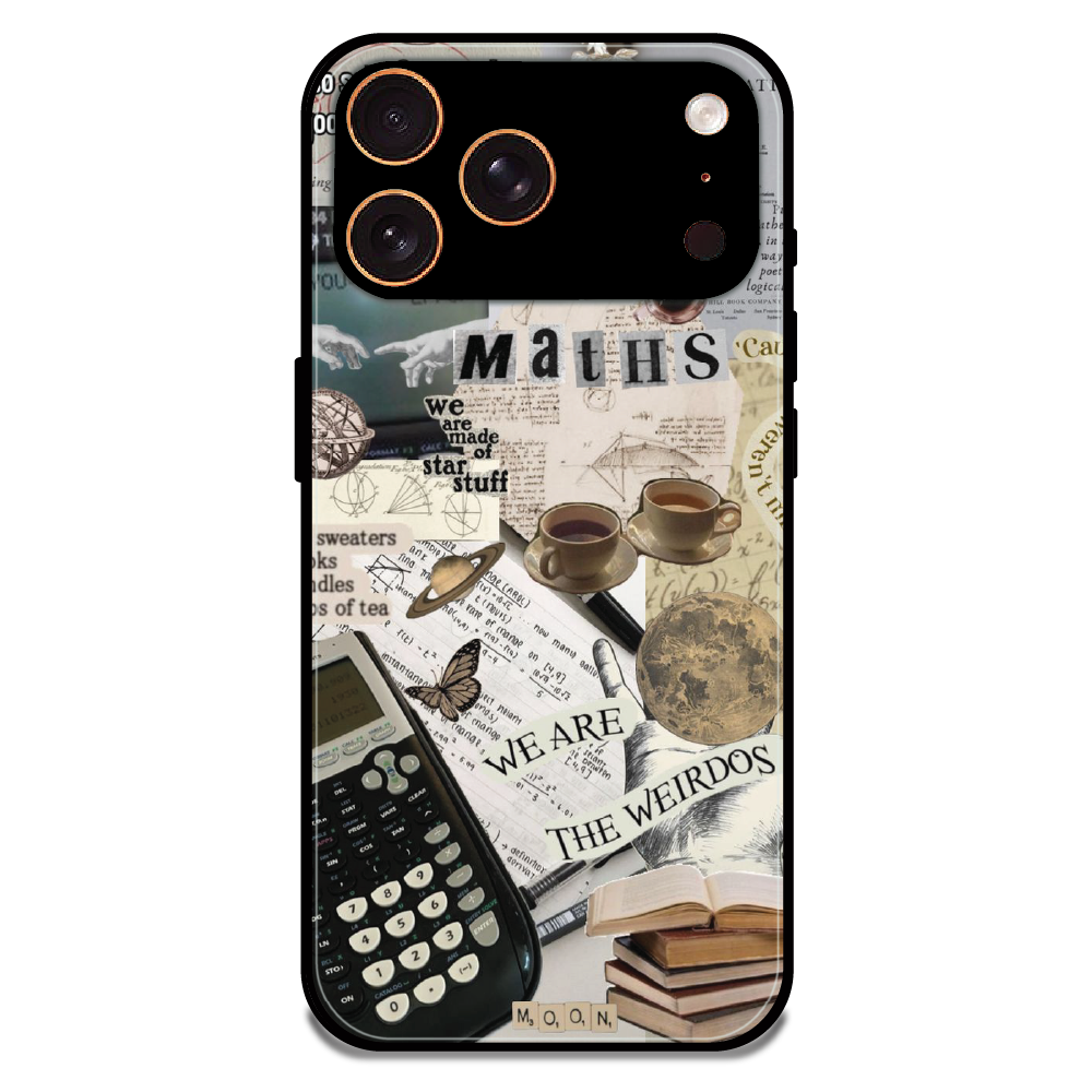 Study Vibes Maths - Glossy Metal Silicone Case For Apple iPhone 17 Pro