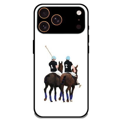 Polo Riders - Glossy Metal Silicone Case For Apple iPhone 17 Pro