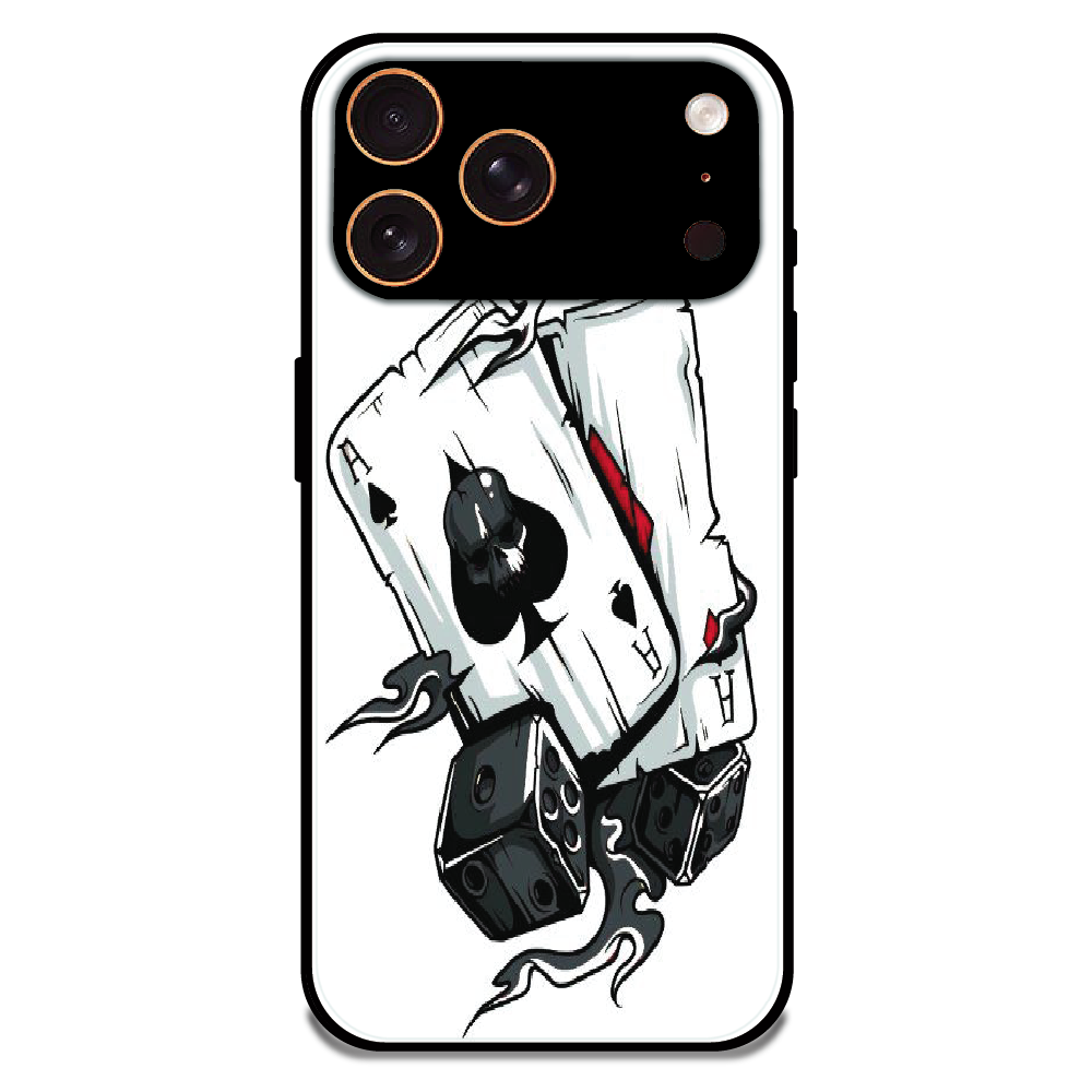 Aces & Dice - Glossy Metal Silicone Case For Apple iPhone 17 Pro 