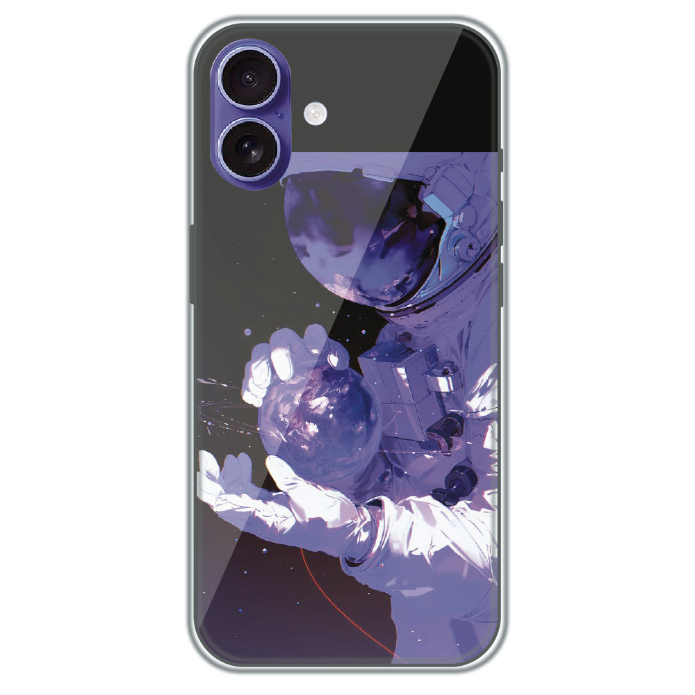 Astronaut in Space - Printed Silicone Case for Apple iPhone 17