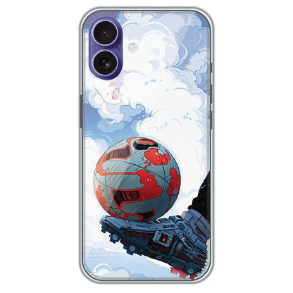 Cyber Football - Printed Silicone Case for Apple iPhone 17