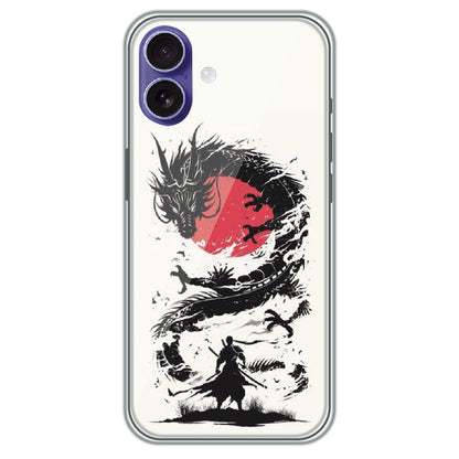 Dragon Samurai - Printed Silicone Case for Apple iPhone 17