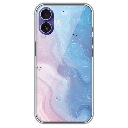 Dreamy Marble Smiles - Printed Silicone Case for Apple iPhone 17