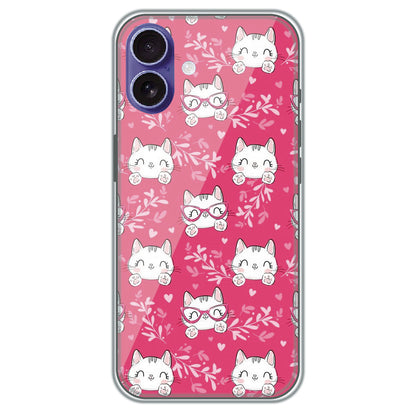 Kitty in Pink - Printed Silicone Case for Apple iPhone 17