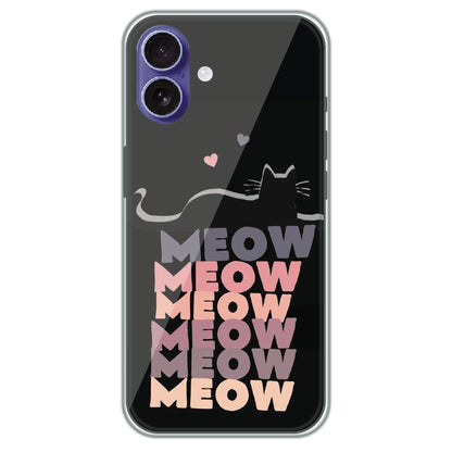 Meow Meow Meow - Printed Silicone Case for Apple iPhone 17