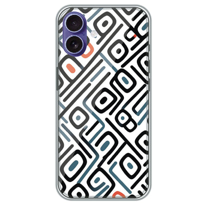 Monochrome Maze - Printed Silicone Case for Apple iPhone 17