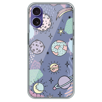 Pastel Planet Vector - Printed Silicone Case for Apple iPhone 17