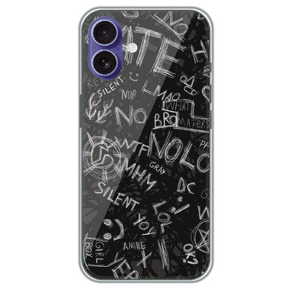 Urban Scribble Notes - Printed Silicone Case for Apple iPhone 17