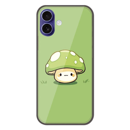 Cute Mushroom Character - Printed Silicone Case For Apple iPhone 17