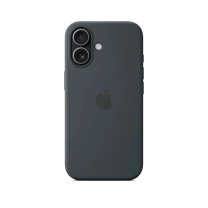 Black Liquid Silicone Case For Apple iPhone 17