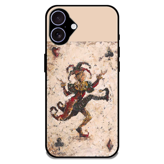 Abstract Dancing Figure Art - Glossy Metal Silicone Case For Apple iPhone 17