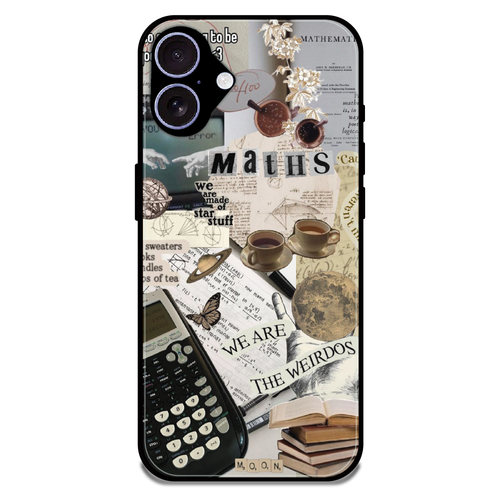 Study Vibes Maths - Glossy Metal Silicone Case For Apple iPhone 17