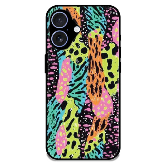 Colorful Artistic Paint Splash - Glossy Metal Silicone Case For Apple iPhone 17