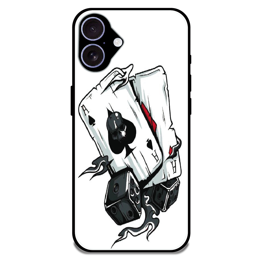Aces & Dice - Glossy Metal Silicone Case For Apple iPhone 17