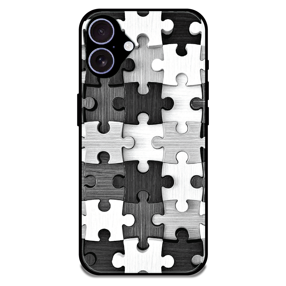 Maze - Glossy Metal Silicone Case For Apple iPhone 17