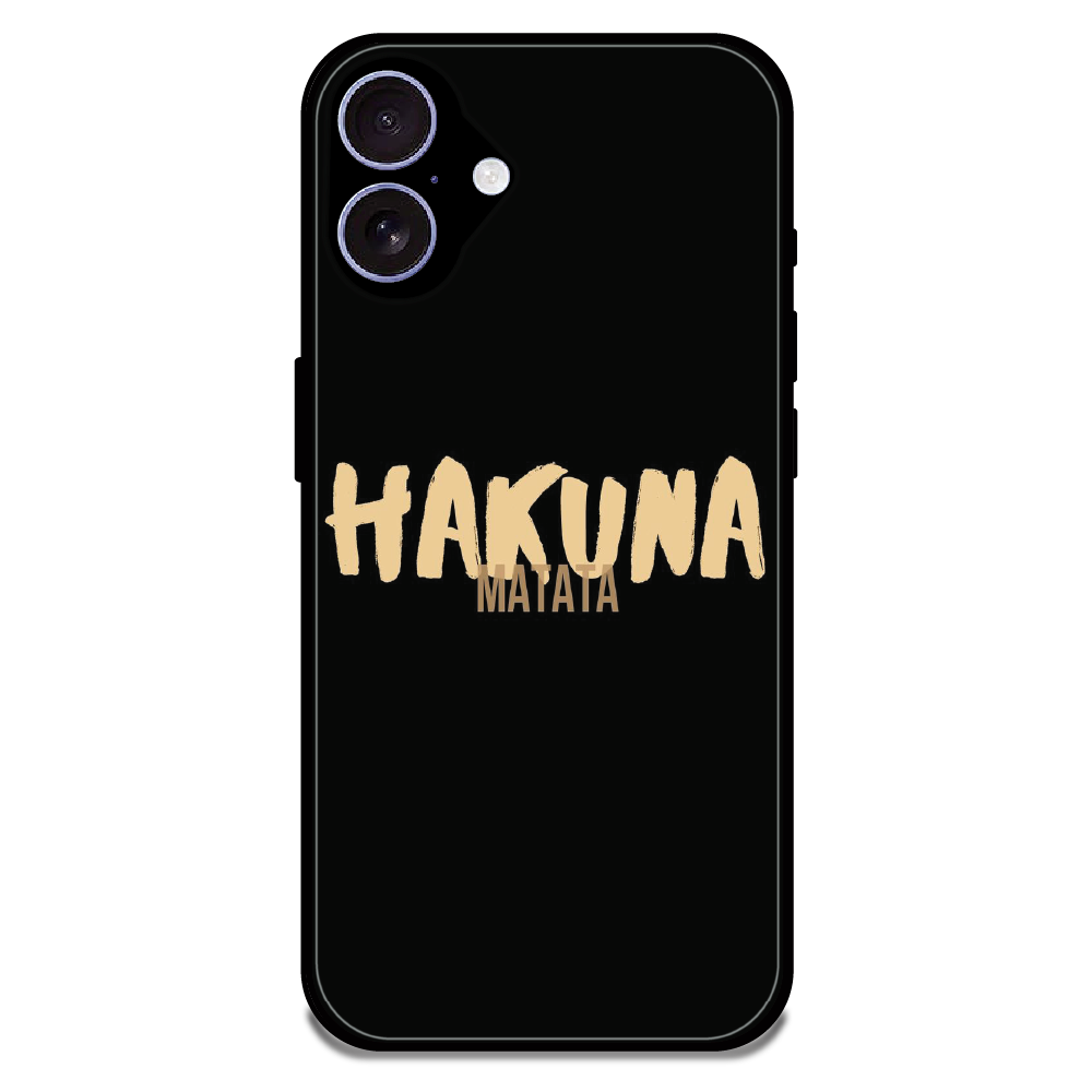 Hakuna Matata Quote - Glossy Metal Silicone Case For Apple iPhone 17
