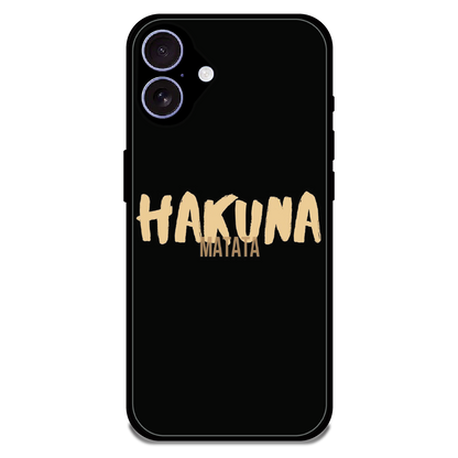 Hakuna Matata Quote - Glossy Metal Silicone Case For Apple iPhone 17