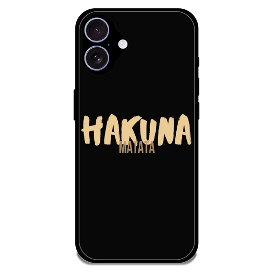 Hakuna Matata Quote - Glossy Metal Silicone Case For Apple iPhone 17