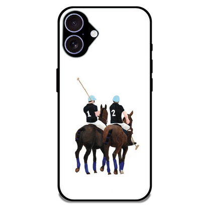 Polo Riders - Glossy Metal Silicone Case For Apple iPhone 17