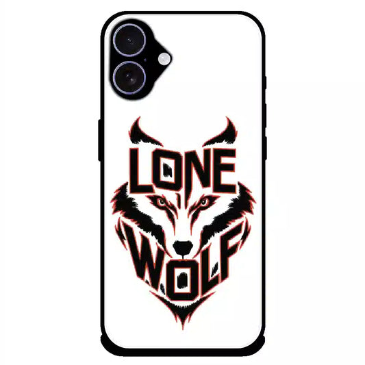 Lone Wolf Power Art - Glossy Metal Silicone Case For Apple iPhone 17