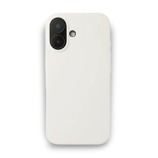White Liquid Silicone Case For Apple iPhone Models
