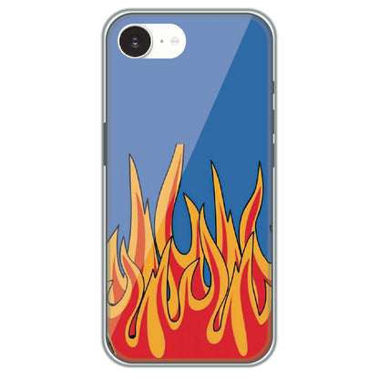 Blue Sky Flames - Printed Silicone Case for Apple iPhone 17e