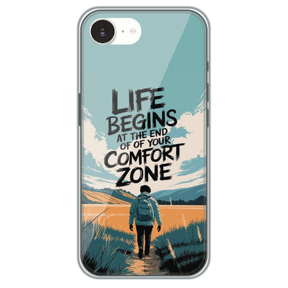Comfort Zone Quote - Printed Silicone Case for Apple iPhone 17e