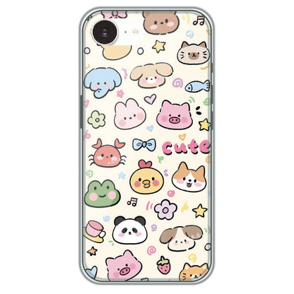 Cute Animal Friends - Printed Silicone Case for Apple iPhone 17e