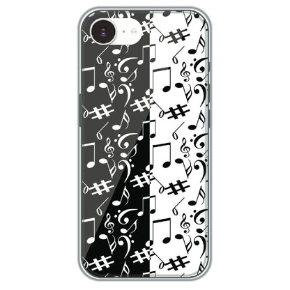 Music Notes - Printed Silicone Case for Apple iPhone 17e