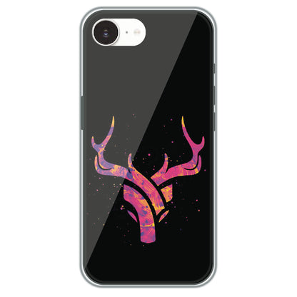 Neon Deer Antlers - Printed Silicone Case for Apple iPhone 17e