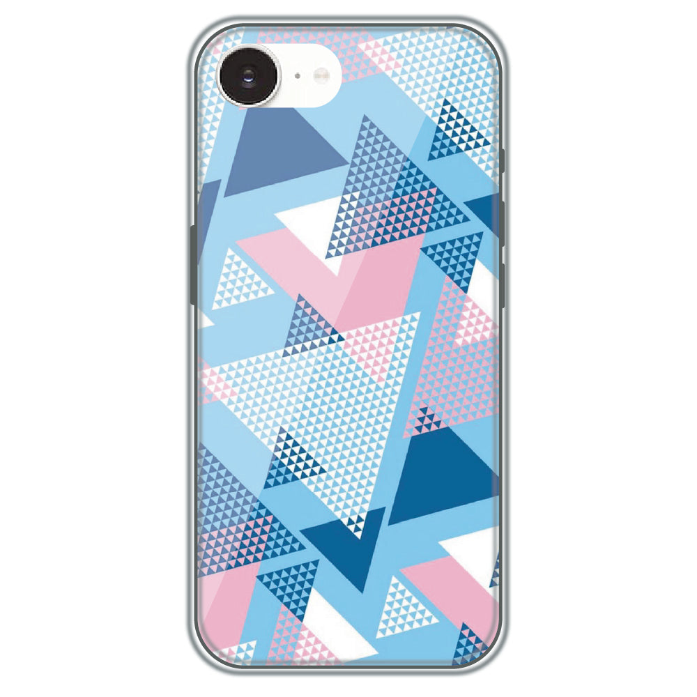 Pastel Triangles - Printed Silicone Case for Apple iPhone 17e