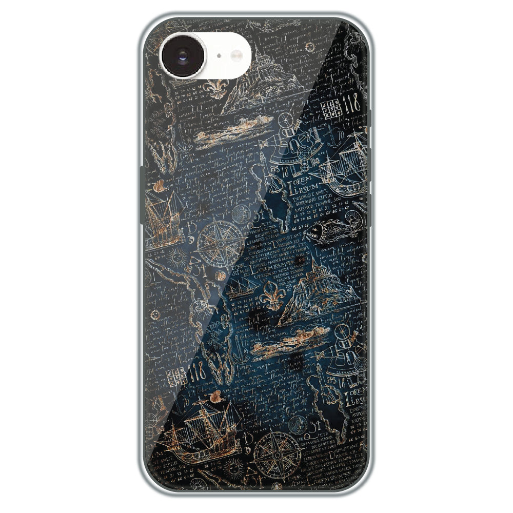 Pirate's Treasure Map - Printed Silicone Case for Apple iPhone 17e