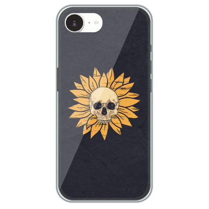 Sunflower Skull - Printed Silicone Case for Apple iPhone 17e