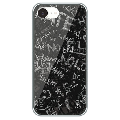 Urban Scribble Notes - Printed Silicone Case for Apple iPhone 17e