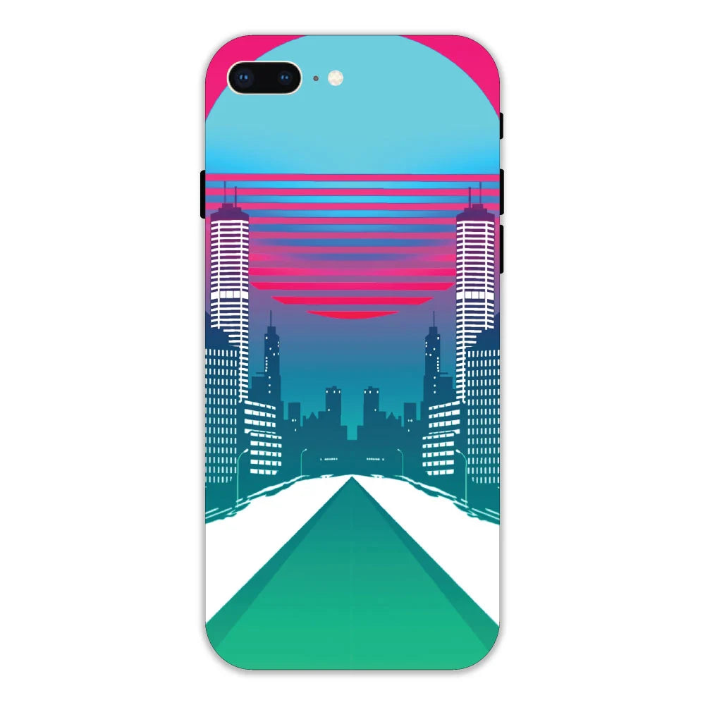 Citylight Synthwave Apple Hard Case Apple iPhone 7 Plus Models