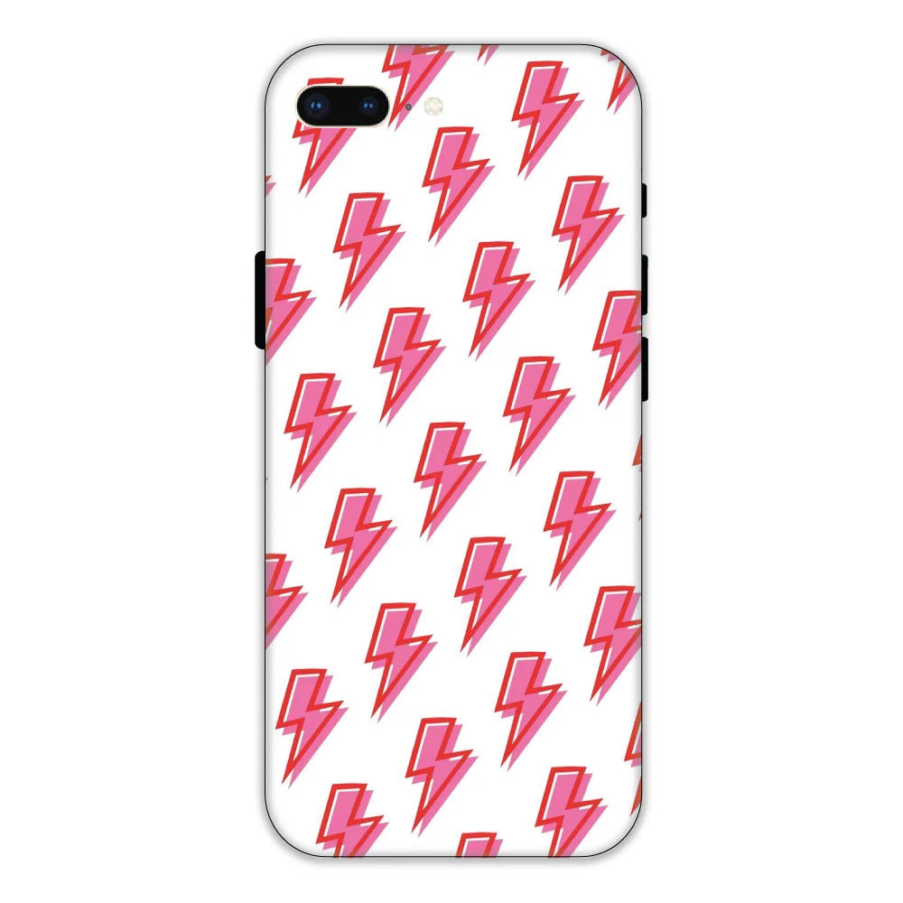 Pink Lightning Bolts Hard Case Apple iPhone 7 Plus Models